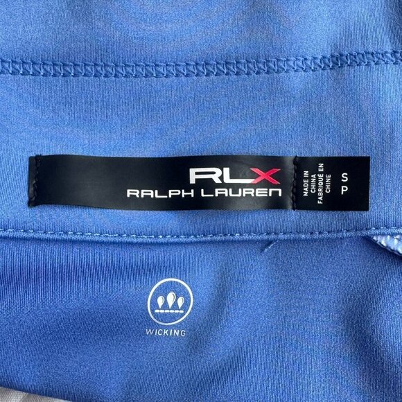 RLX Ralph Lauren PowerStretch FZ Athletic Jacket Blue Mist Pockets Full Zip  S - Picture 7 of 8